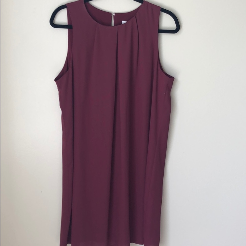 Burgundy Shift Dress